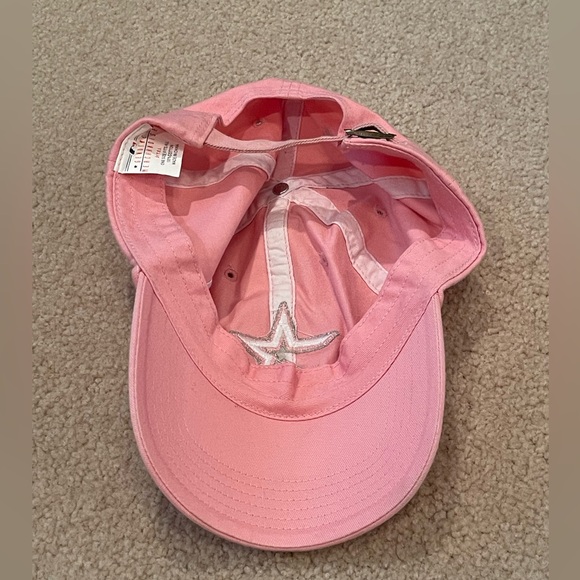 Astros Pink Baseball Cap - Hat - Adjustable Sizes - Picture 2 of 4